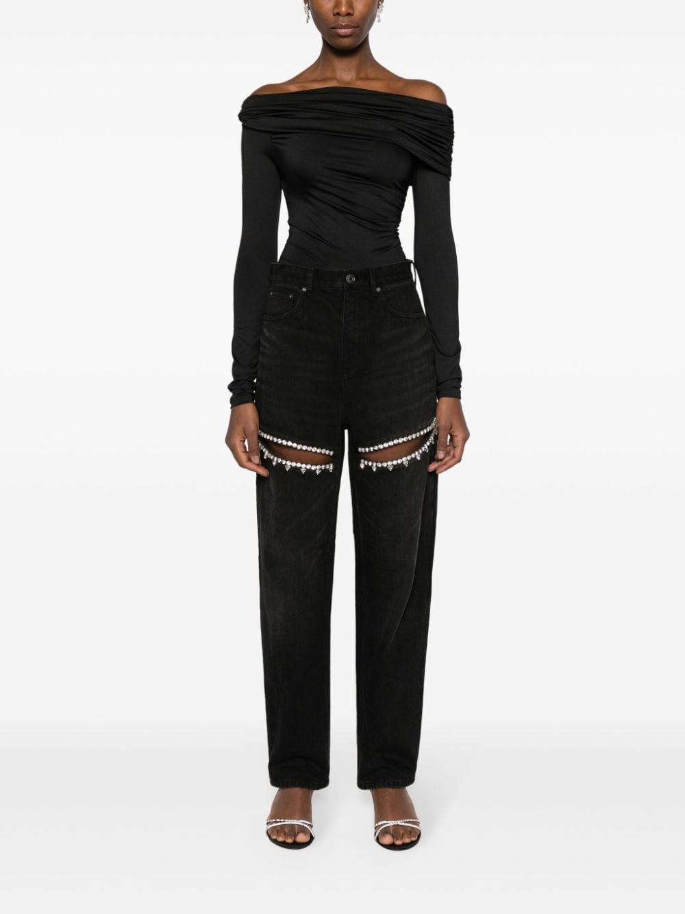 Crystal Slit tapered leg - 2