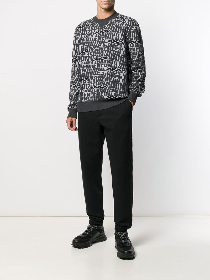 ZEGNA letter patterned jumper outlook