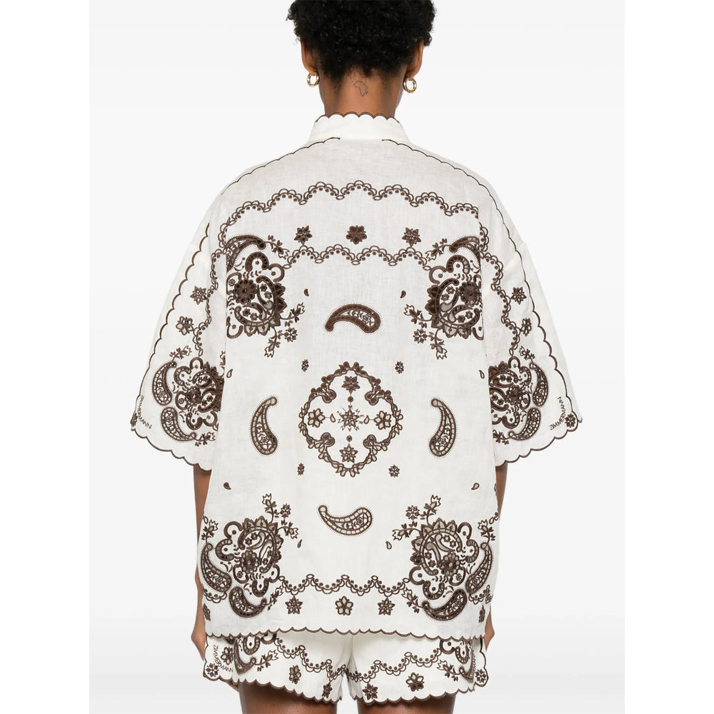 Zimmermann Neutrals Tops - Shirts Women - 5
