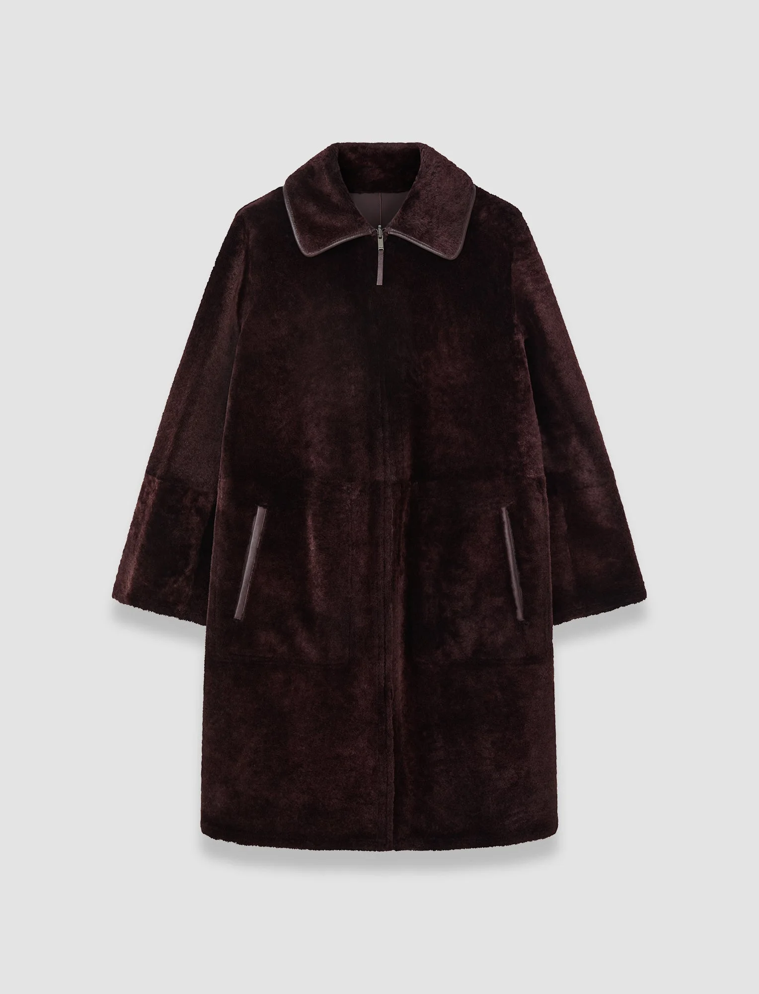 Caspian Soft Shearling Reversible Coat - 1