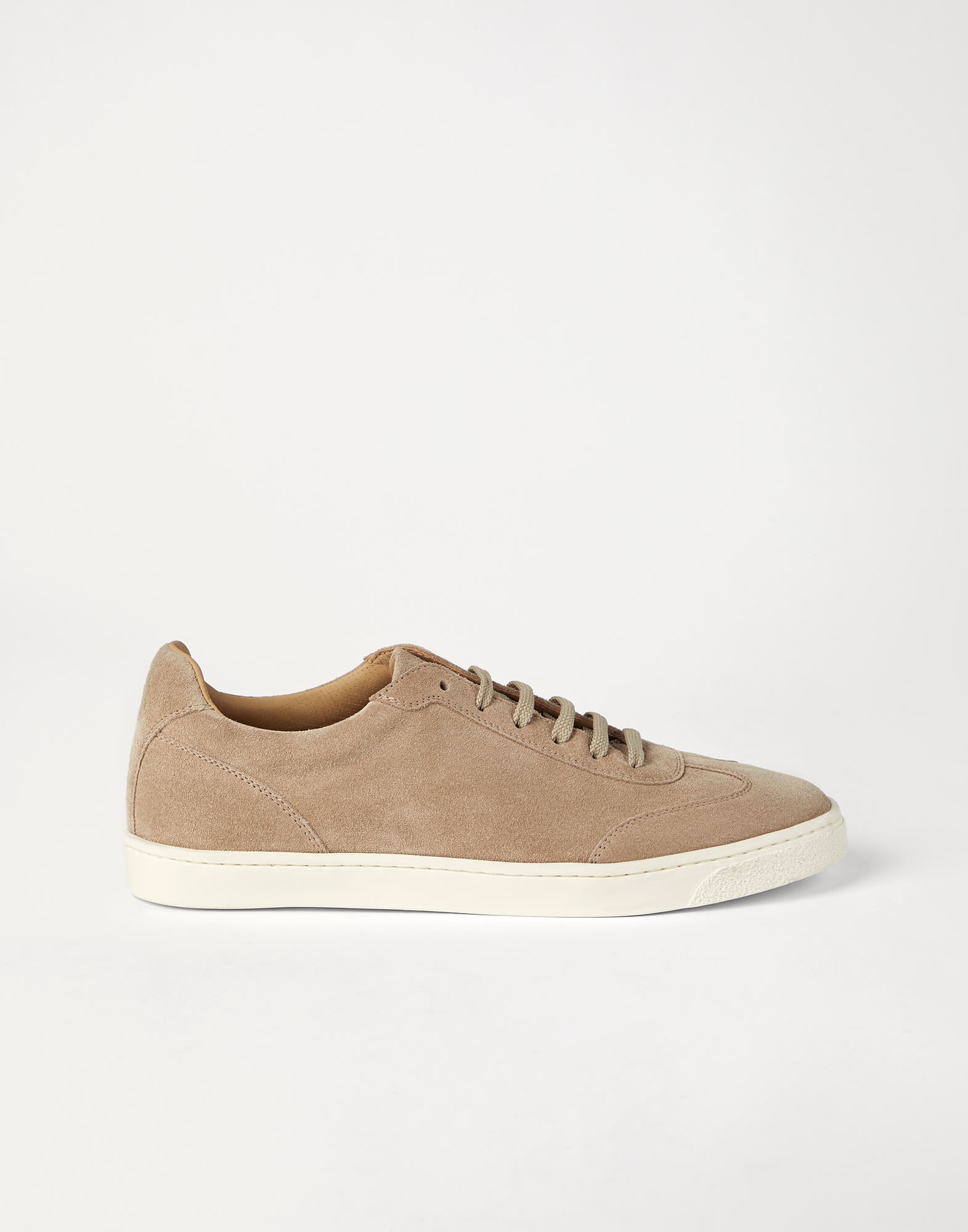 Washed suede sneakers with natural rubber sole - 5
