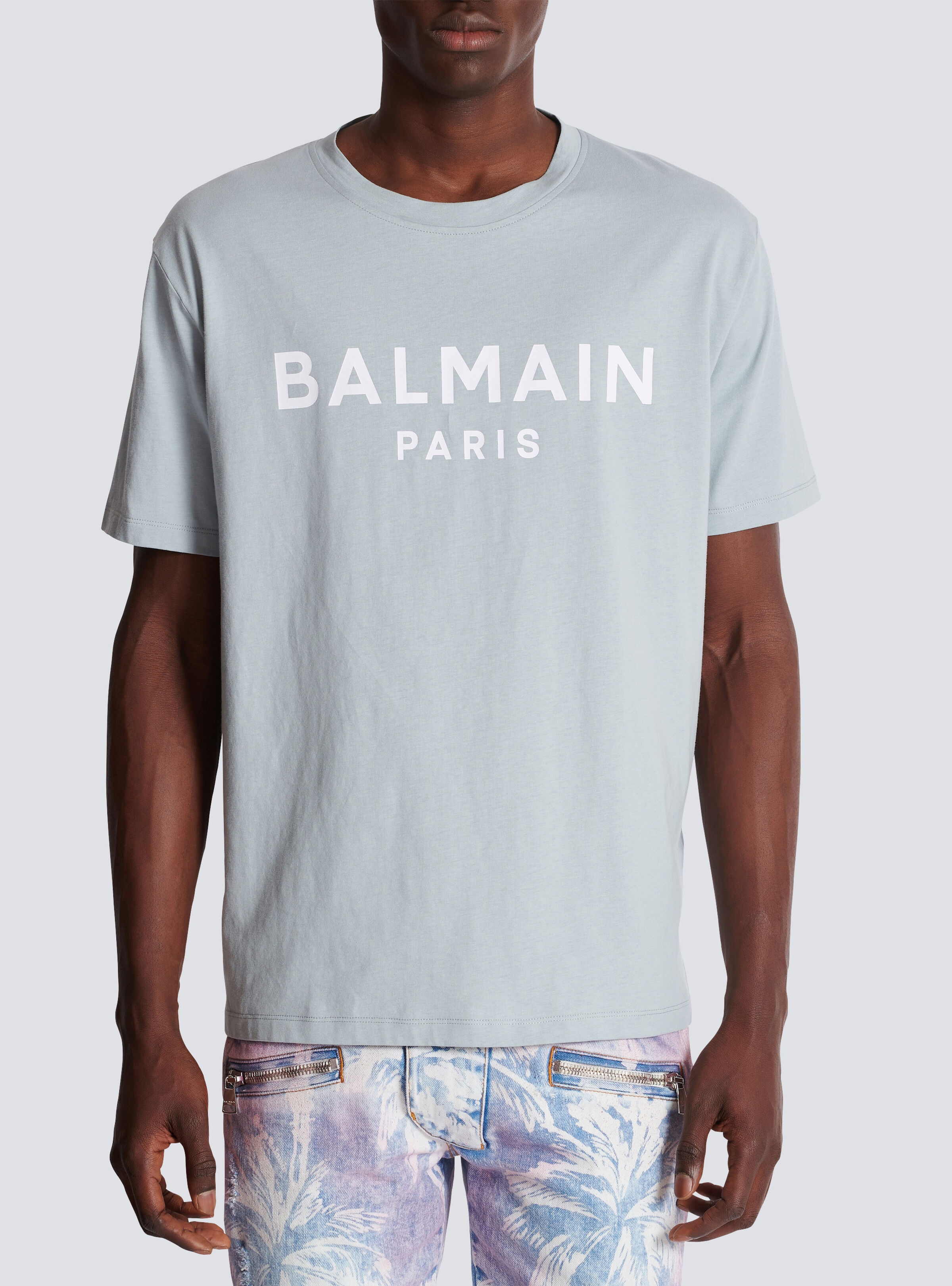 Printed Balmain Paris short-sleeved T-shirt - 5