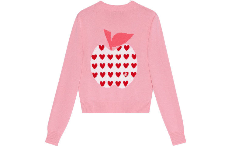 (WMNS) Gucci Les Pommes Cardigan 'Pink 664354-XKBYU-5943 - 2