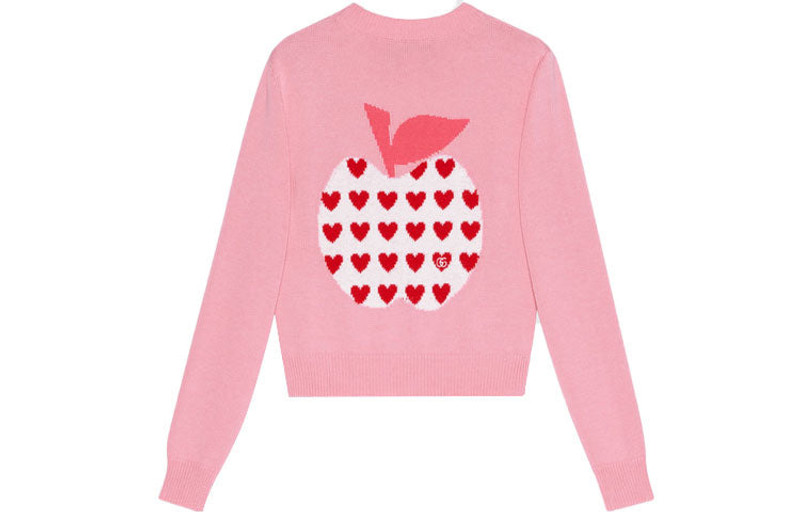 GUCCI (WMNS) Gucci Les Pommes Cardigan 'Pink 664354-XKBYU-5943 outlook