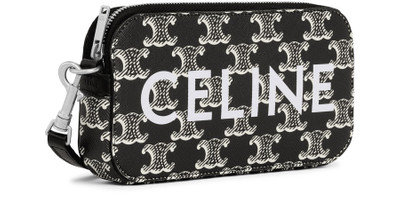 CELINE Horizontal pouch  in Triomphe canvas two-tone with print outlook