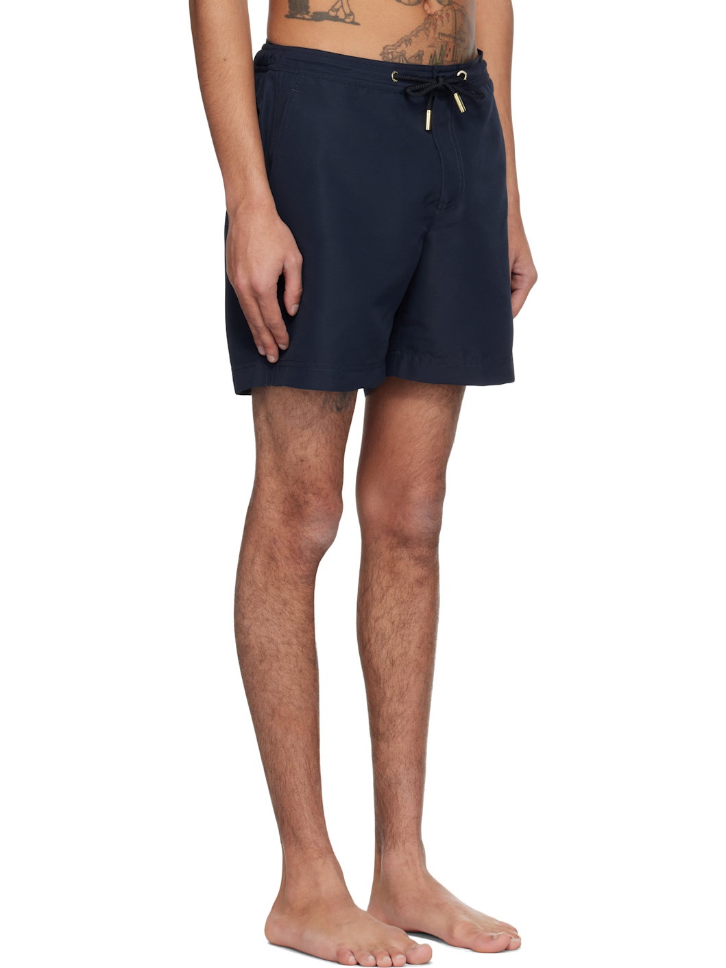 Navy Bulldog Drawcord Swim Shorts - 2