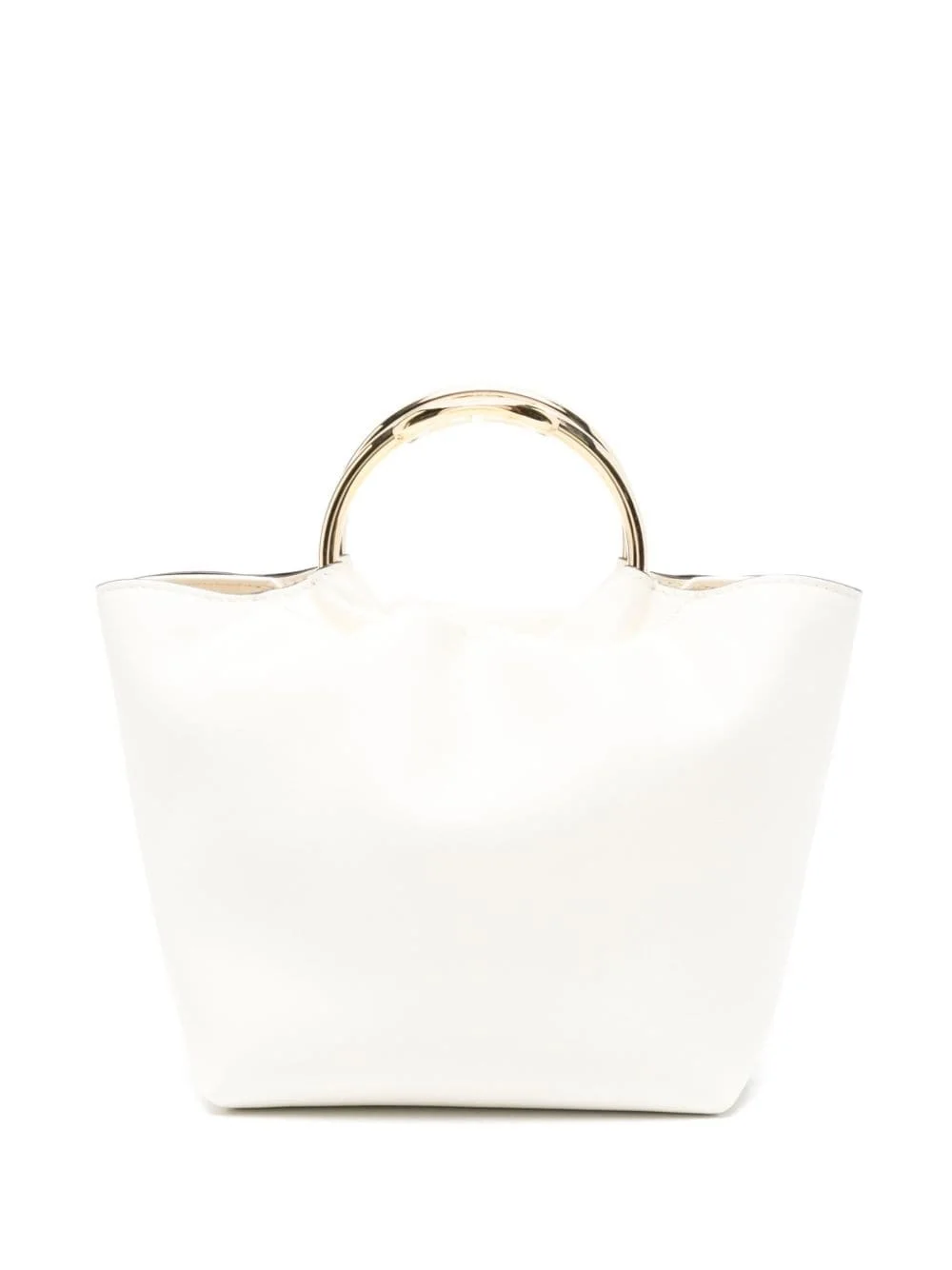 VLogo leather tote bag - 1