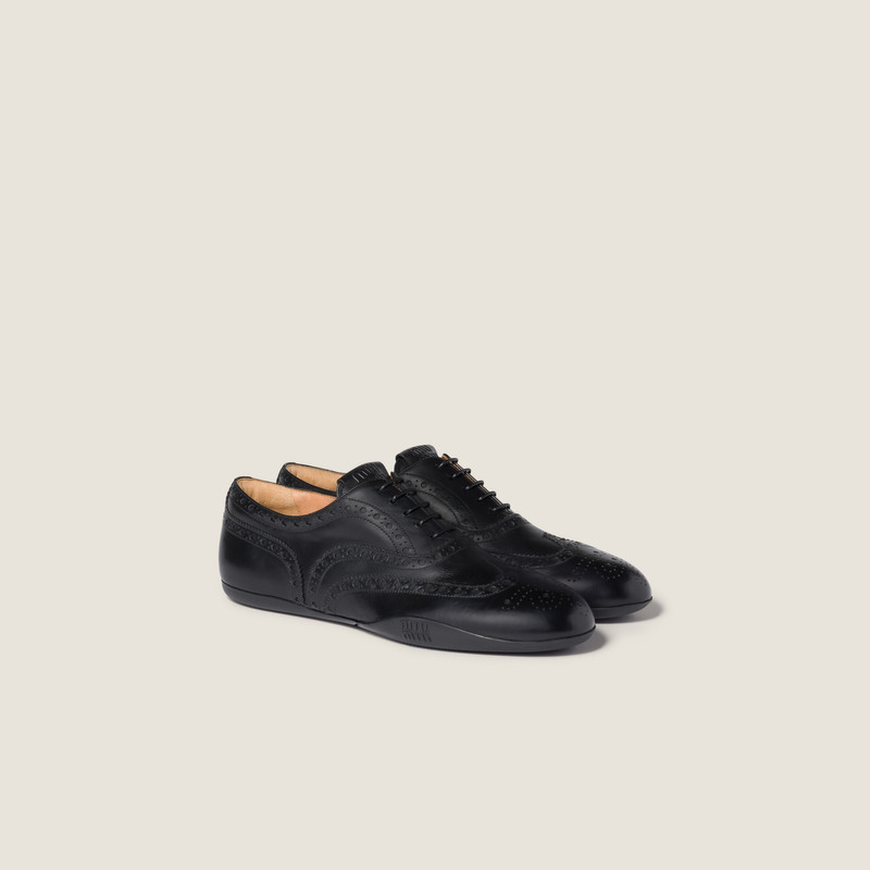 Calf leather brogue shoes 1