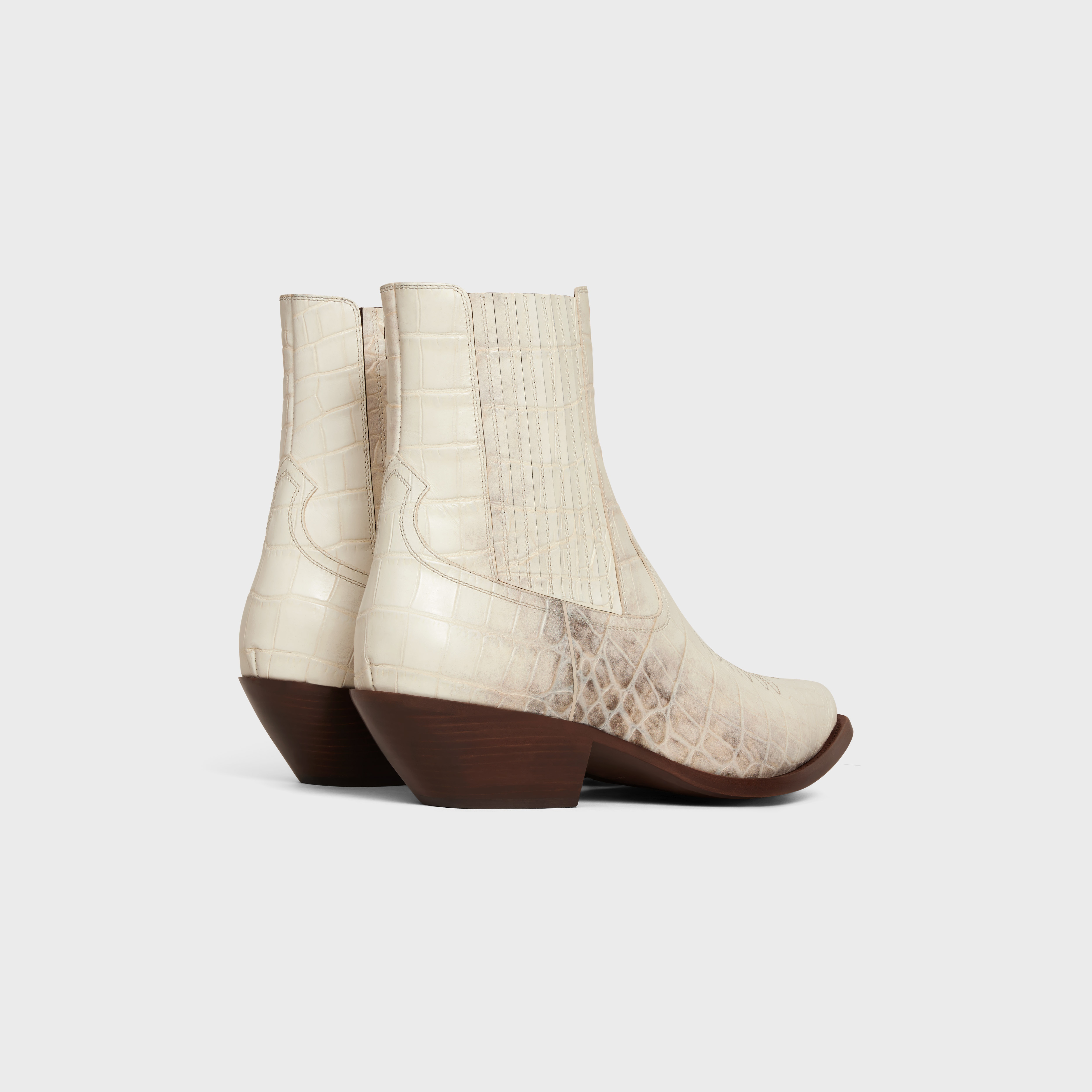 CELINE LEON CHELSEA BOOT in CROCODILE STAMPED CALFSKIN - 3