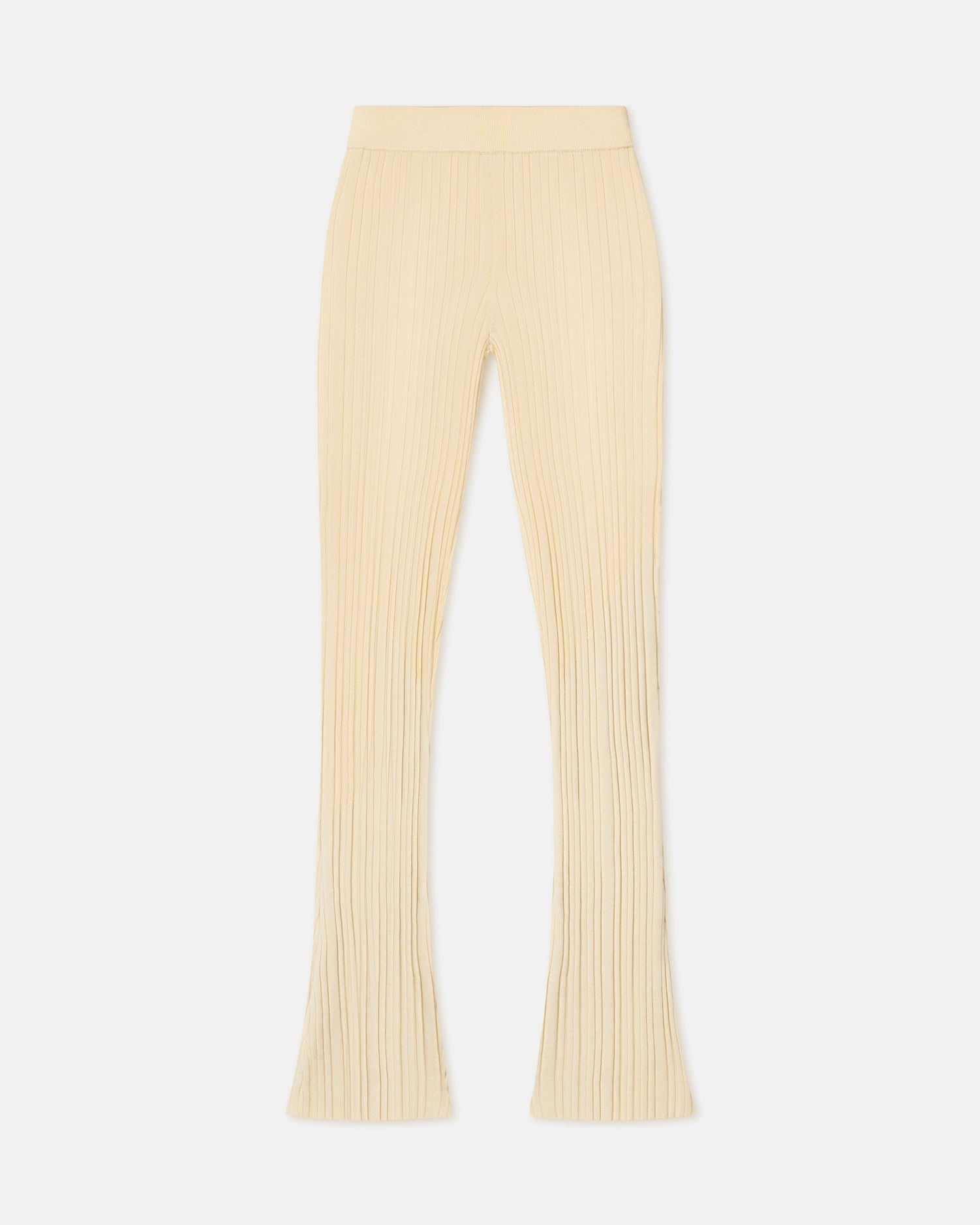 Cropped Ribbed Merino Pants - 1