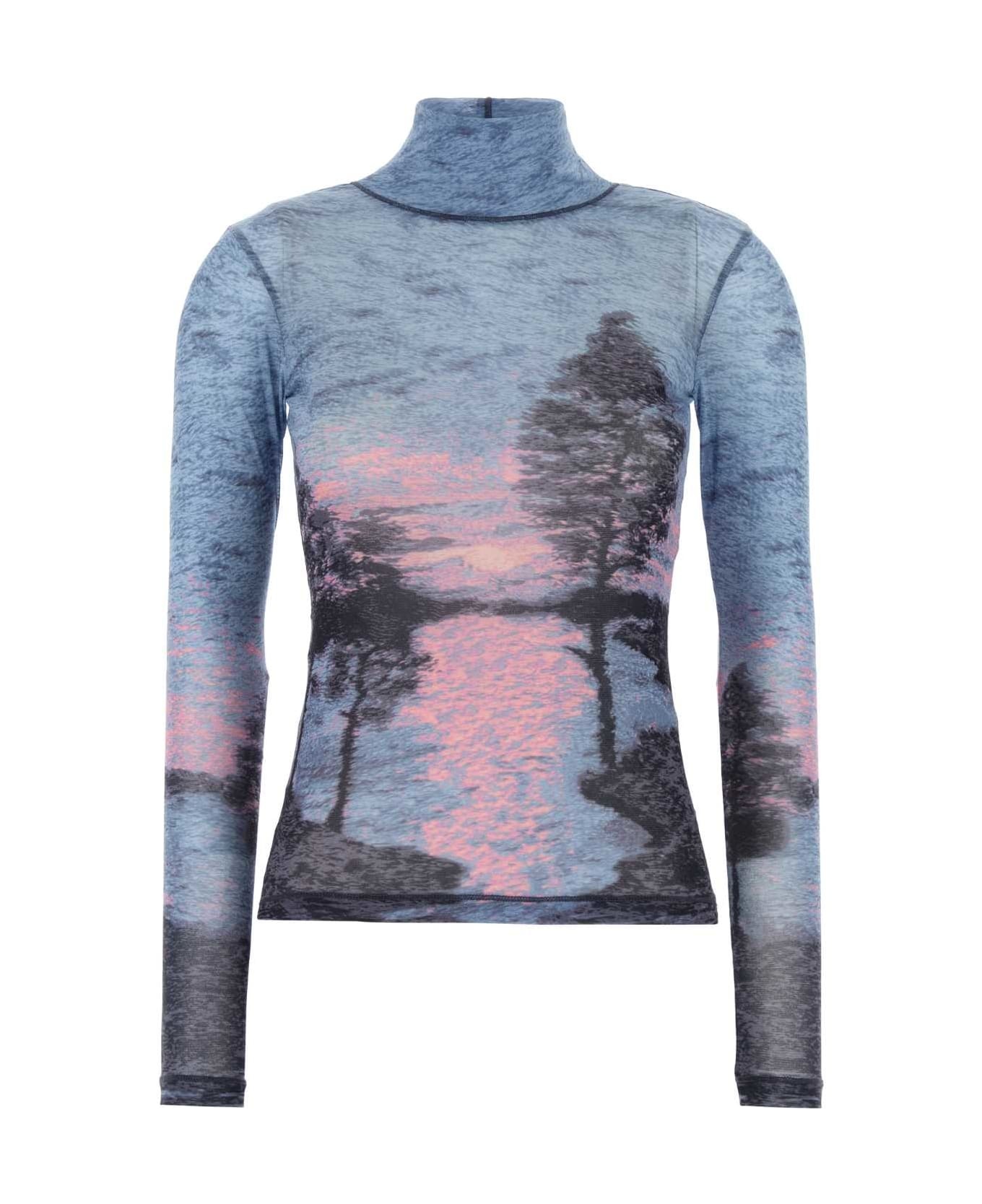 Printed Nylon Top - 1
