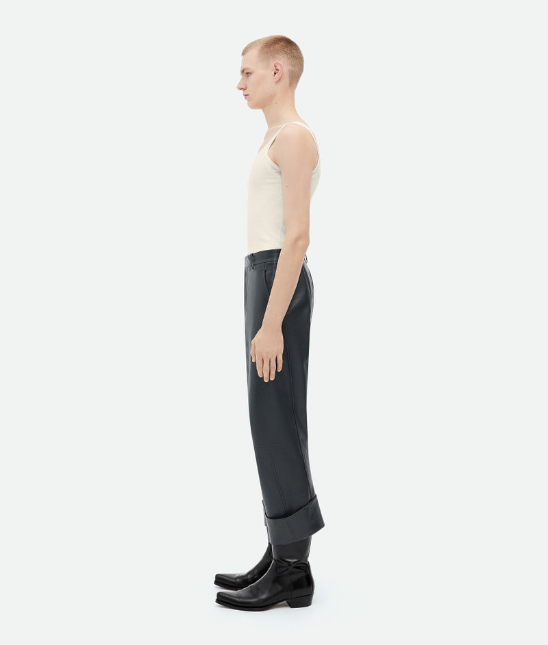 Bottega Veneta Lapelled Leather Trousers outlook