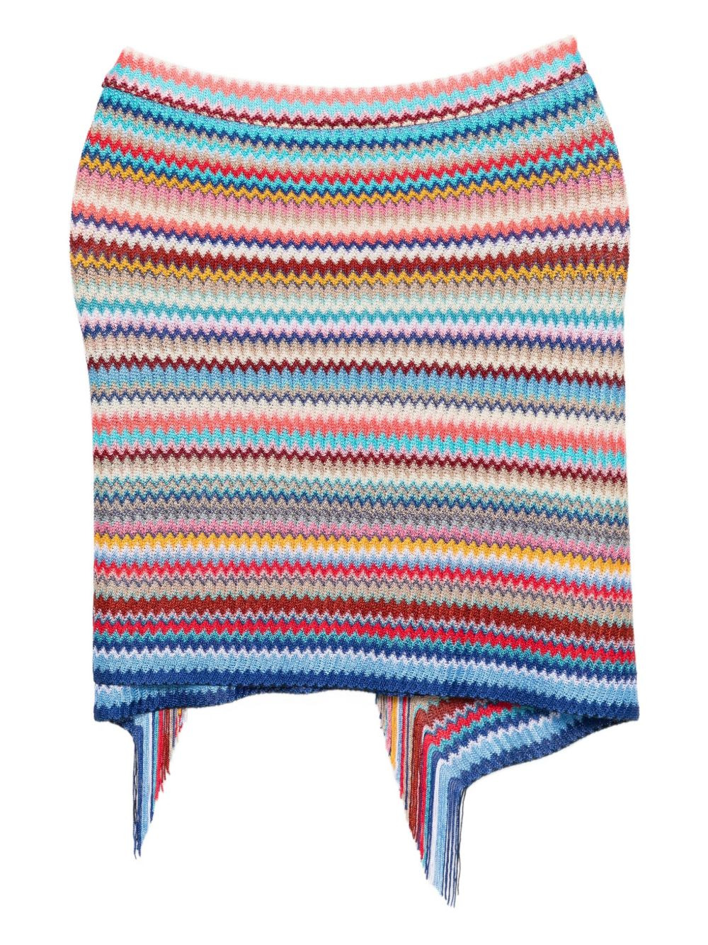 zigzag-knit sarong - 2