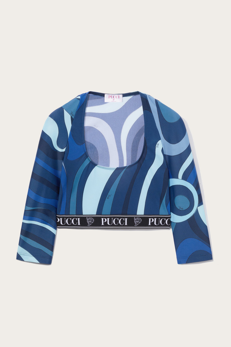MARMO-PRINT CROP TOP 1