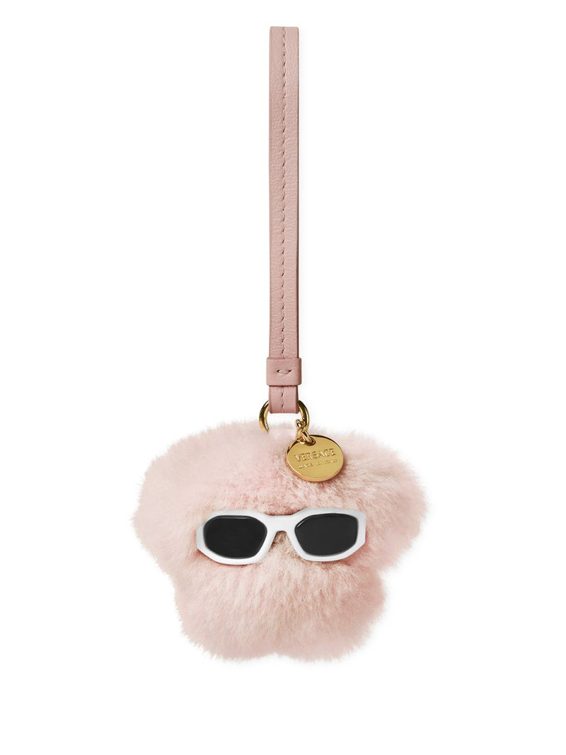 Medusa shearling keyring 1
