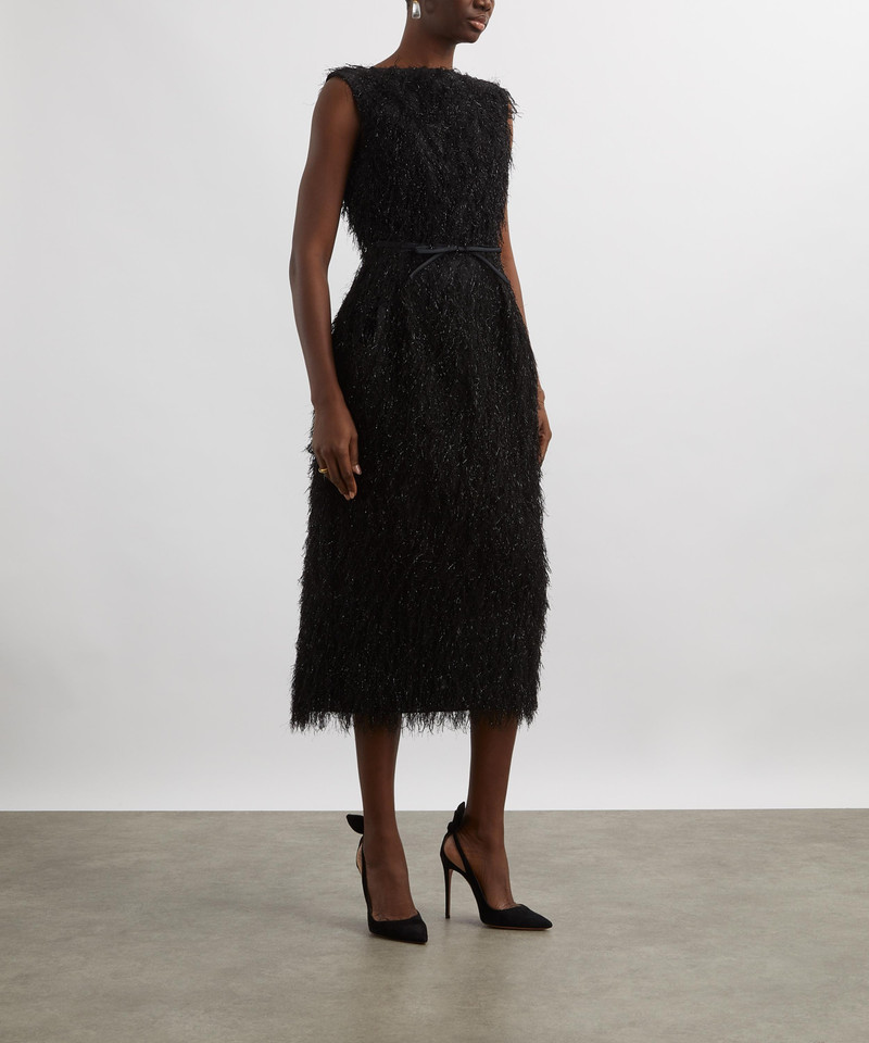 Erdem Sleeveless Tweed Midi Pencil Dress outlook