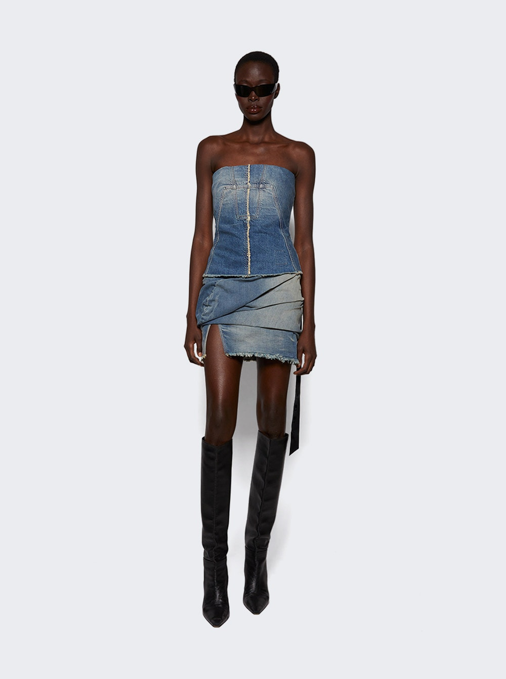 Bustier Top Washed Indigo - 5