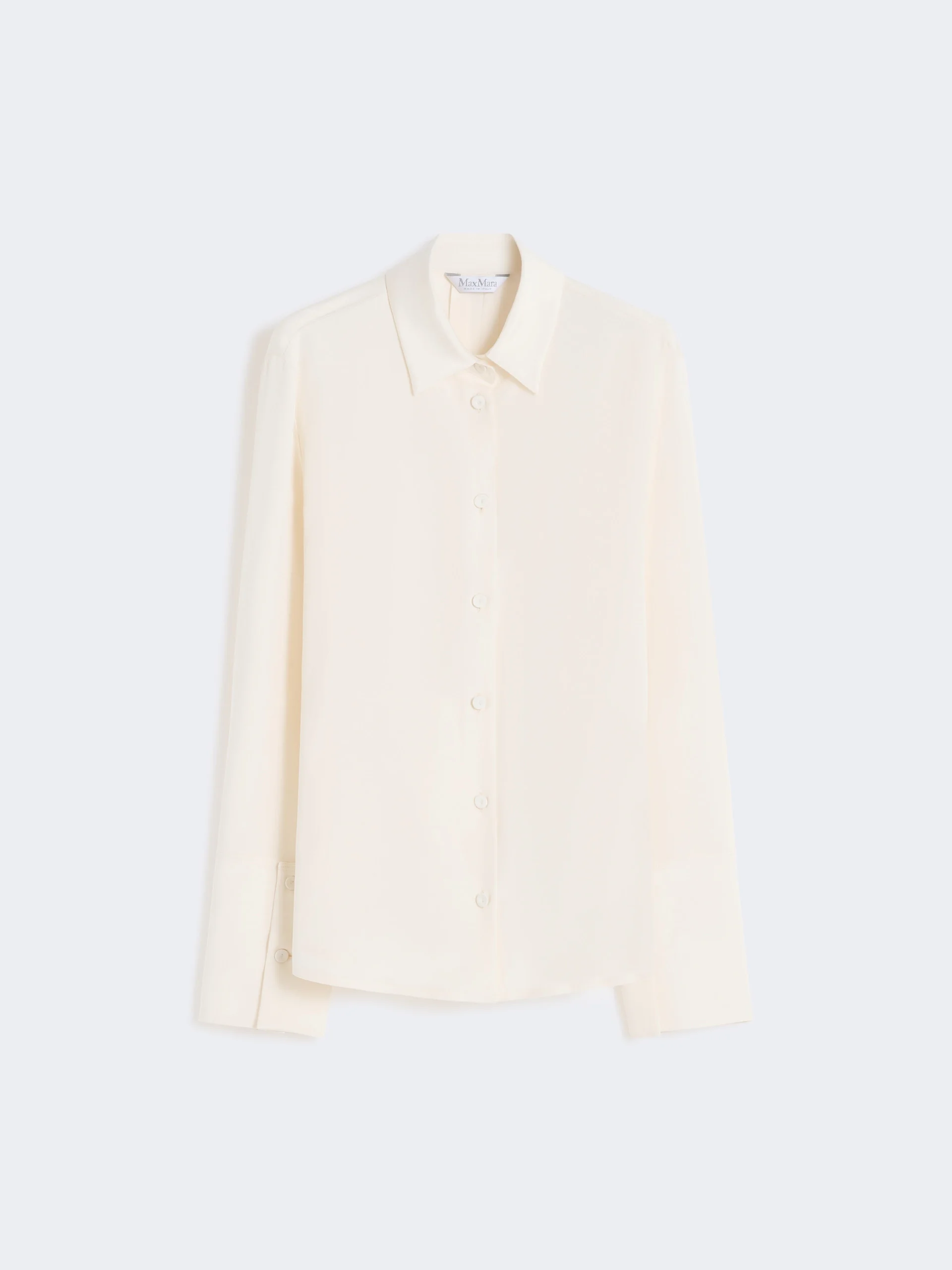 VOLIERA Silk crêpe de Chine shirt - IVORY - 1