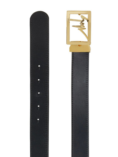 Giuseppe Zanotti logo plaque belt  outlook