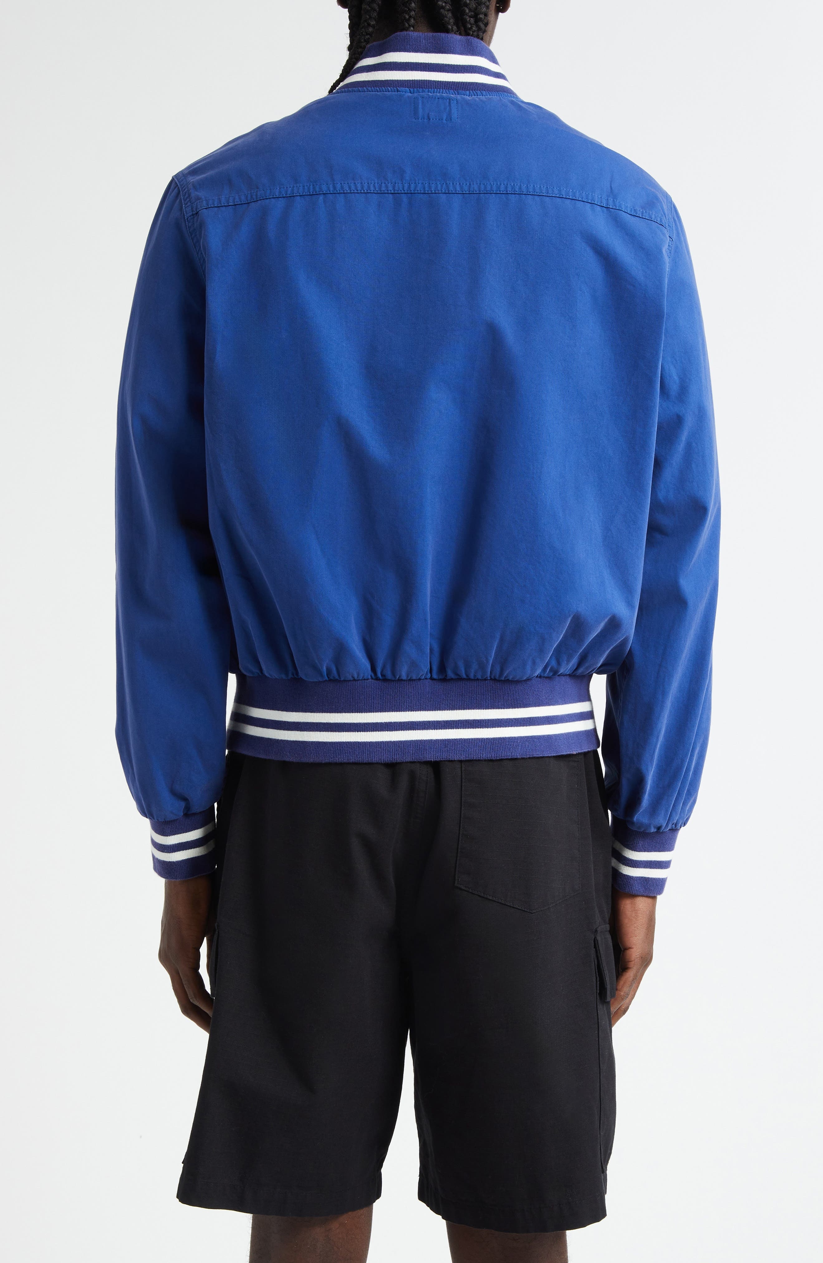 Noah Cotton Varsity Jacket in Royal at Nordstrom - 3