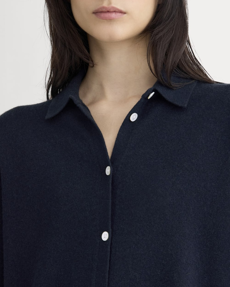 CASHMERE BUTTON-UP SHIRT 5