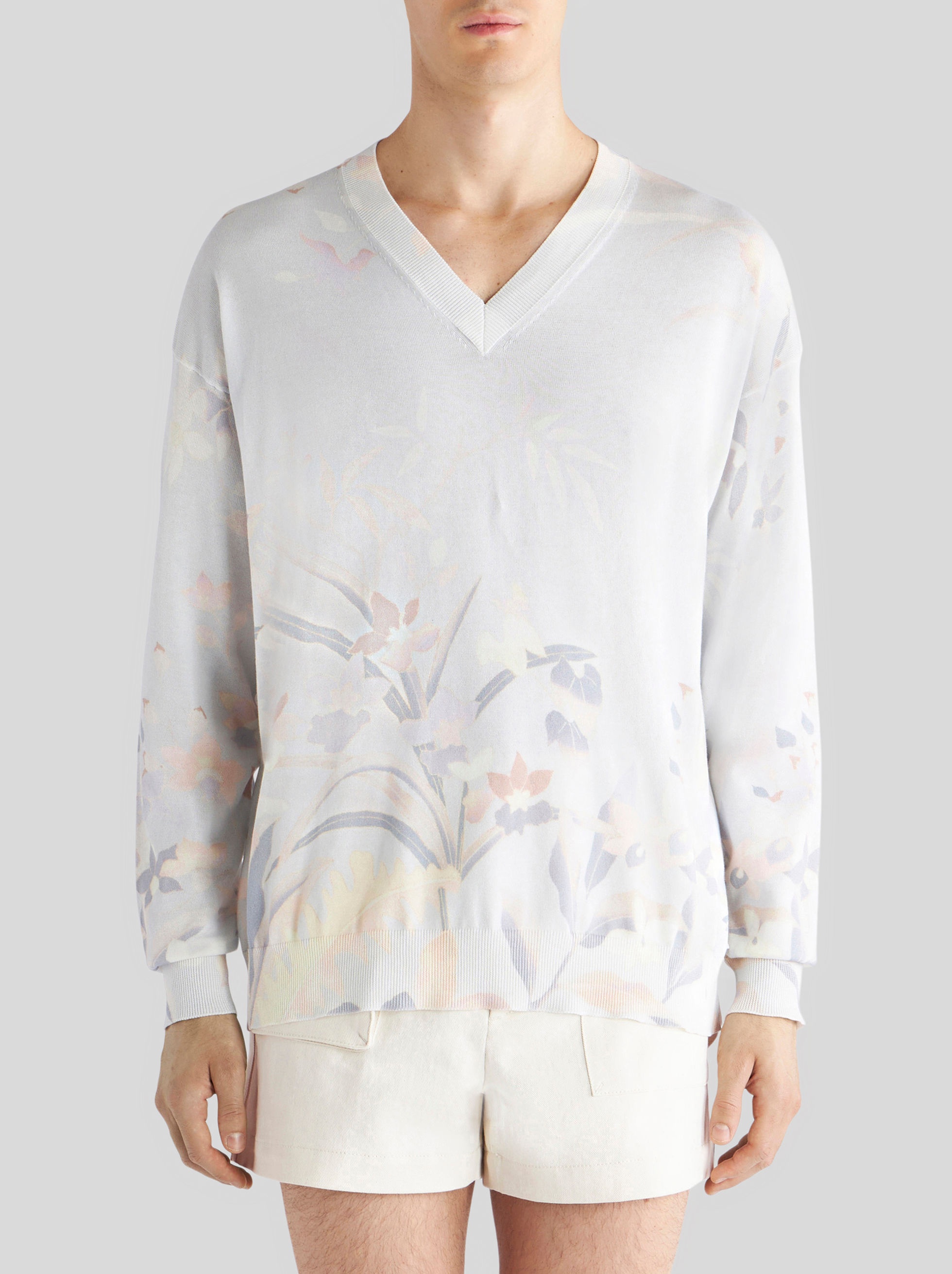JUMPER WITH LEAFY FLORAL PRINT - 2