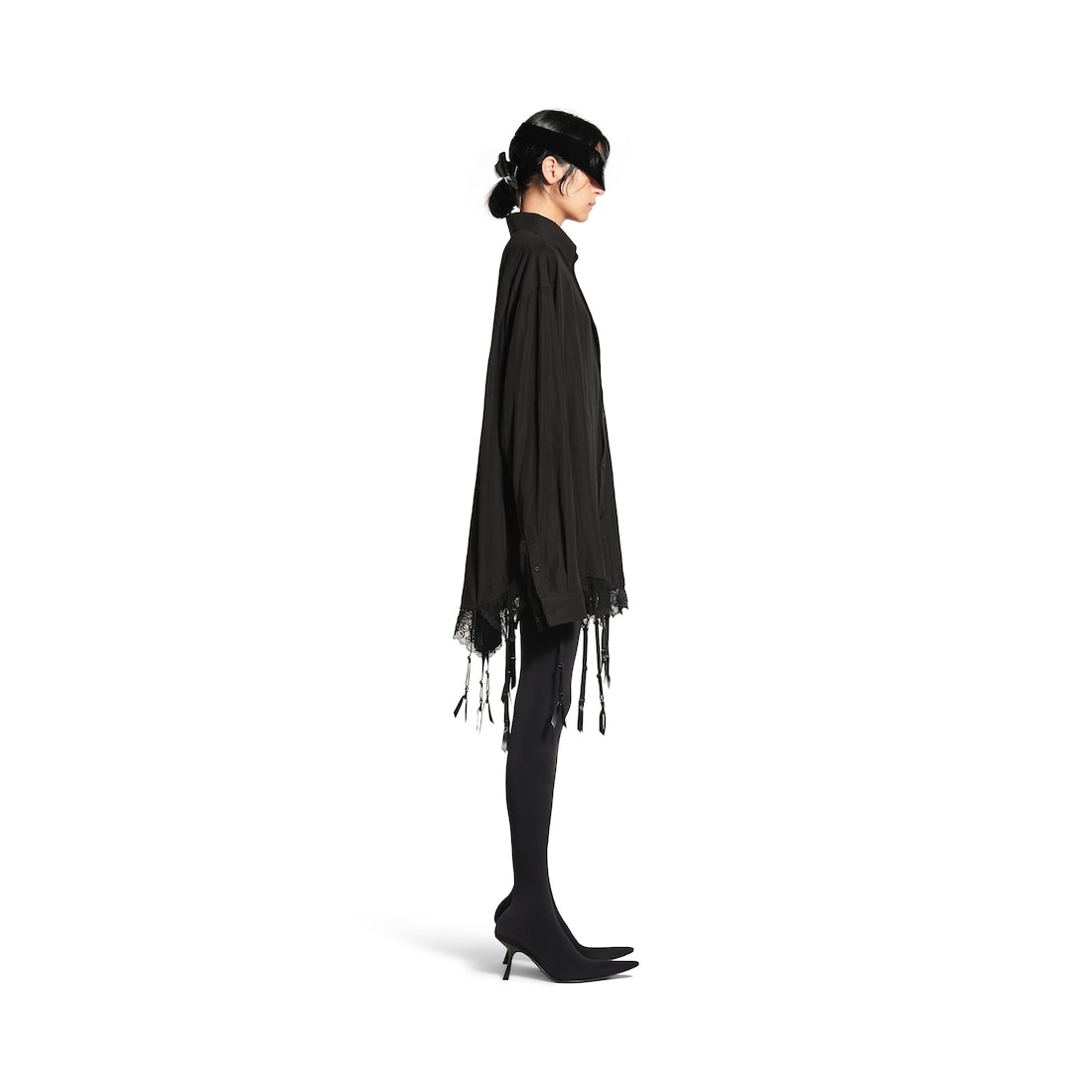 Women's Lingerie Shirt in Black - 3