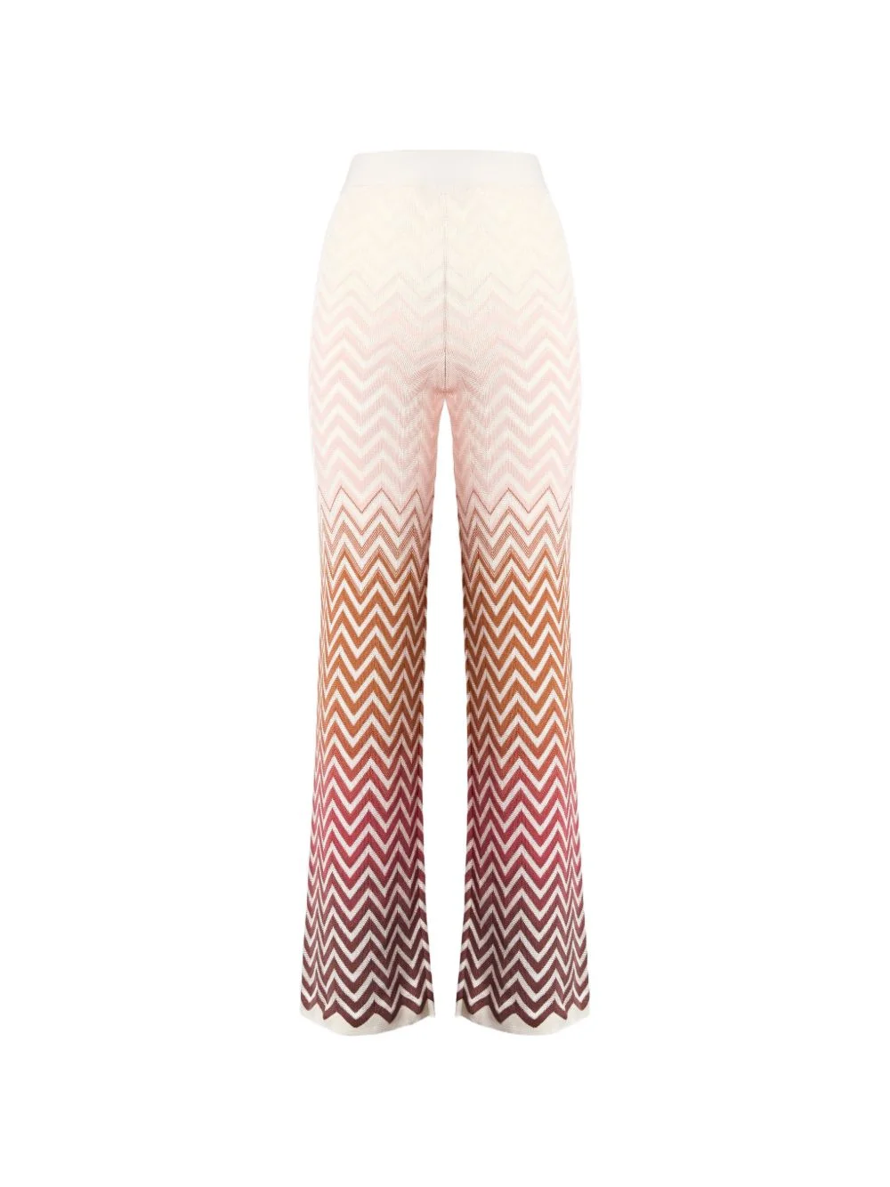 zigzag-patterned trousers - 1