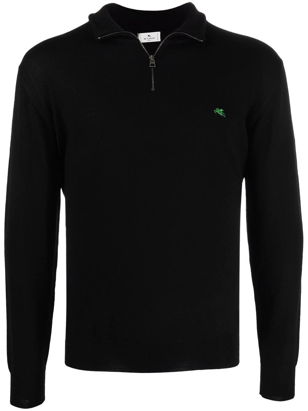 logo-embroidered jumper - 1