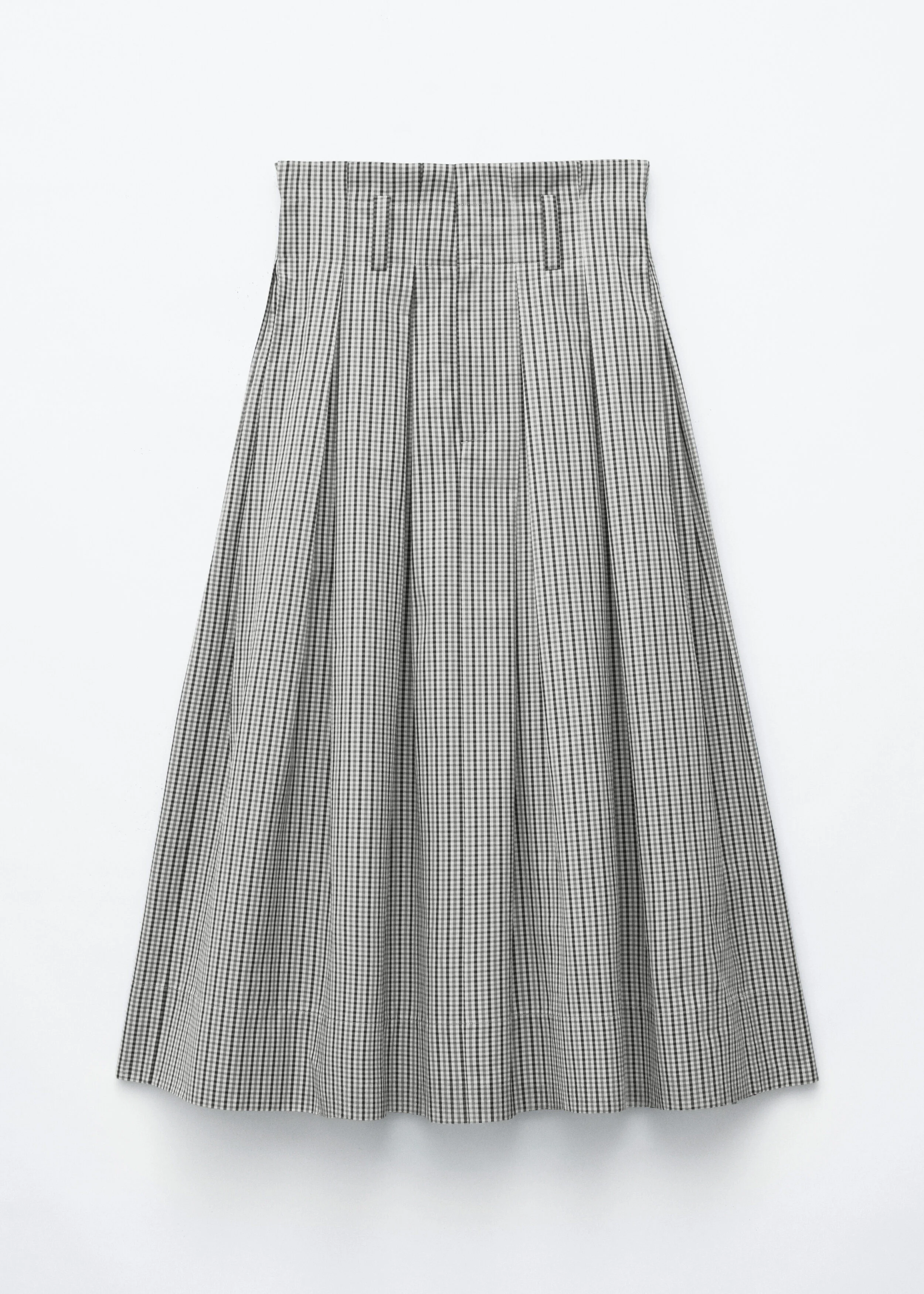 Pleated Midi Skirt - 1