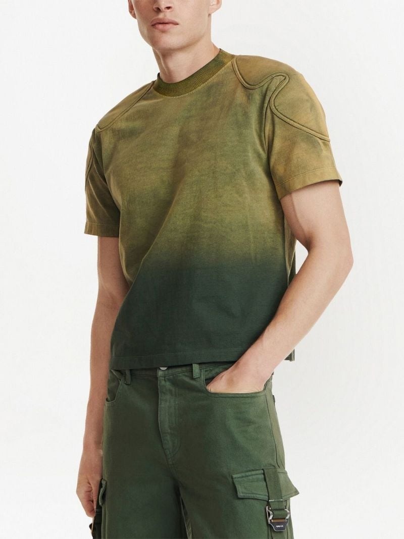 Dion Lee sunfade-effect shoulder-pad T-shirt | farfetch