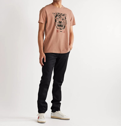 Nudie Jeans Roy Misfit Creature 2 Printed Stone-Washed Organic Cotton-Jersey T-Shirt outlook