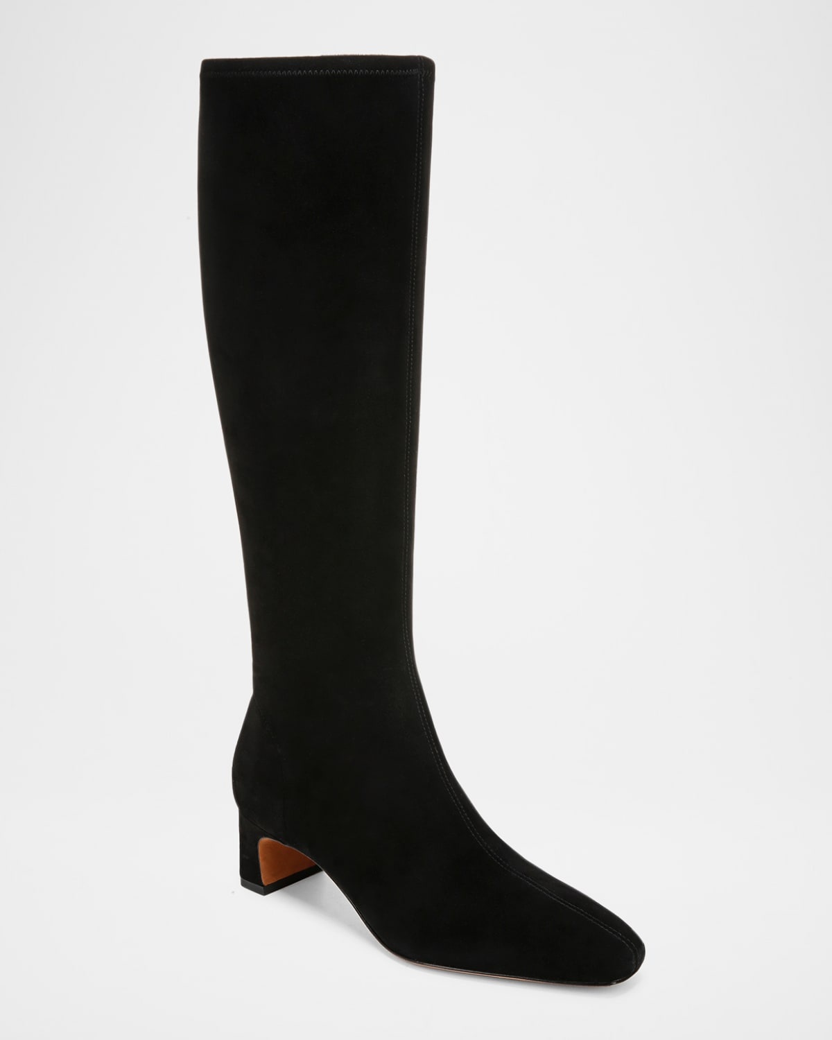 Saira Suede Kitten Knee Boots - 3