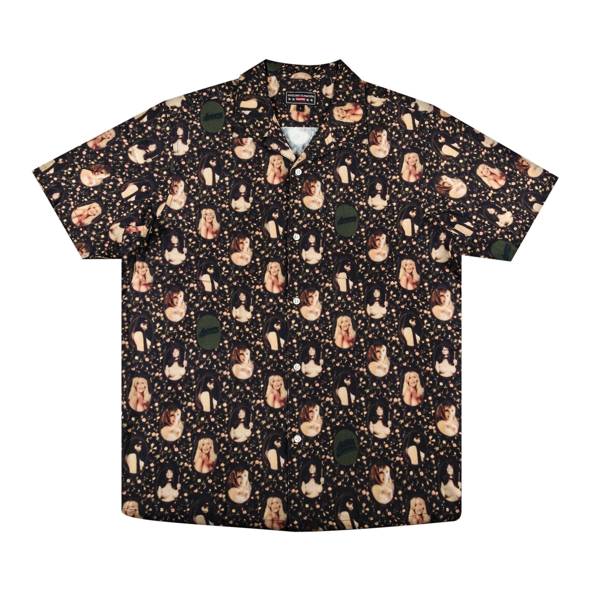 Supreme x Hysteric Glamour Blurred Girls Rayon Short-Sleeve Shirt 'Black' - 1