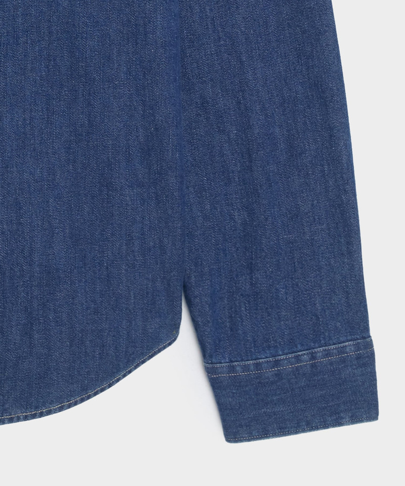 Denim Point Collar Shirt 4