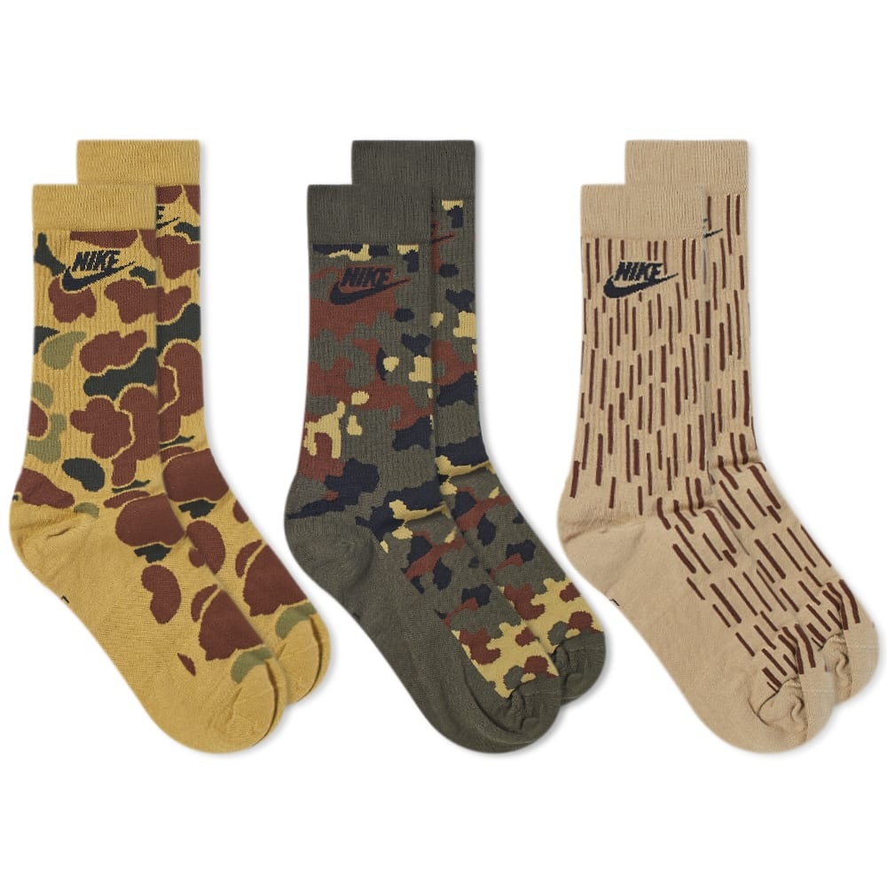Nike Everyday Essential Camo Sock - 3 Pack - 1