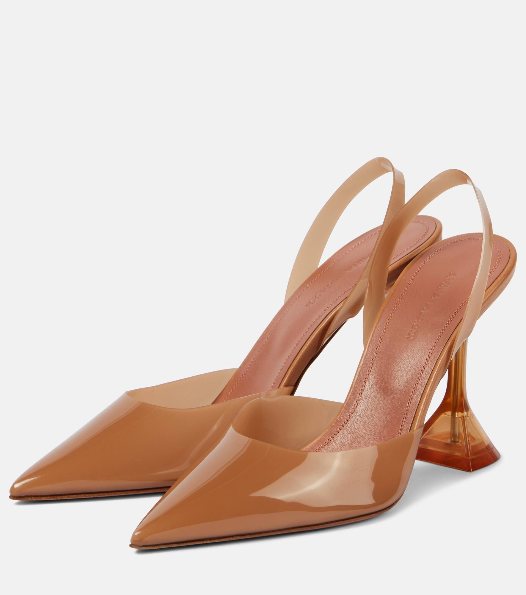 Holli Glass 95 PVC slingback pumps - 5