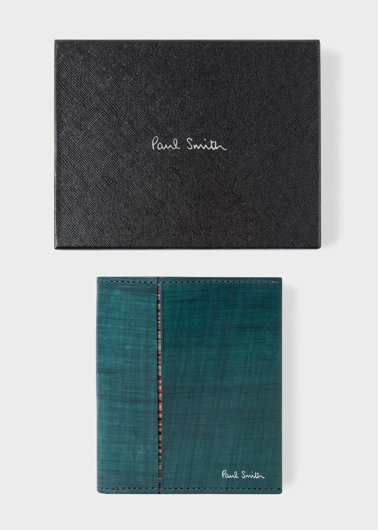 Brushstroke Leather Billfold Wallet - 6
