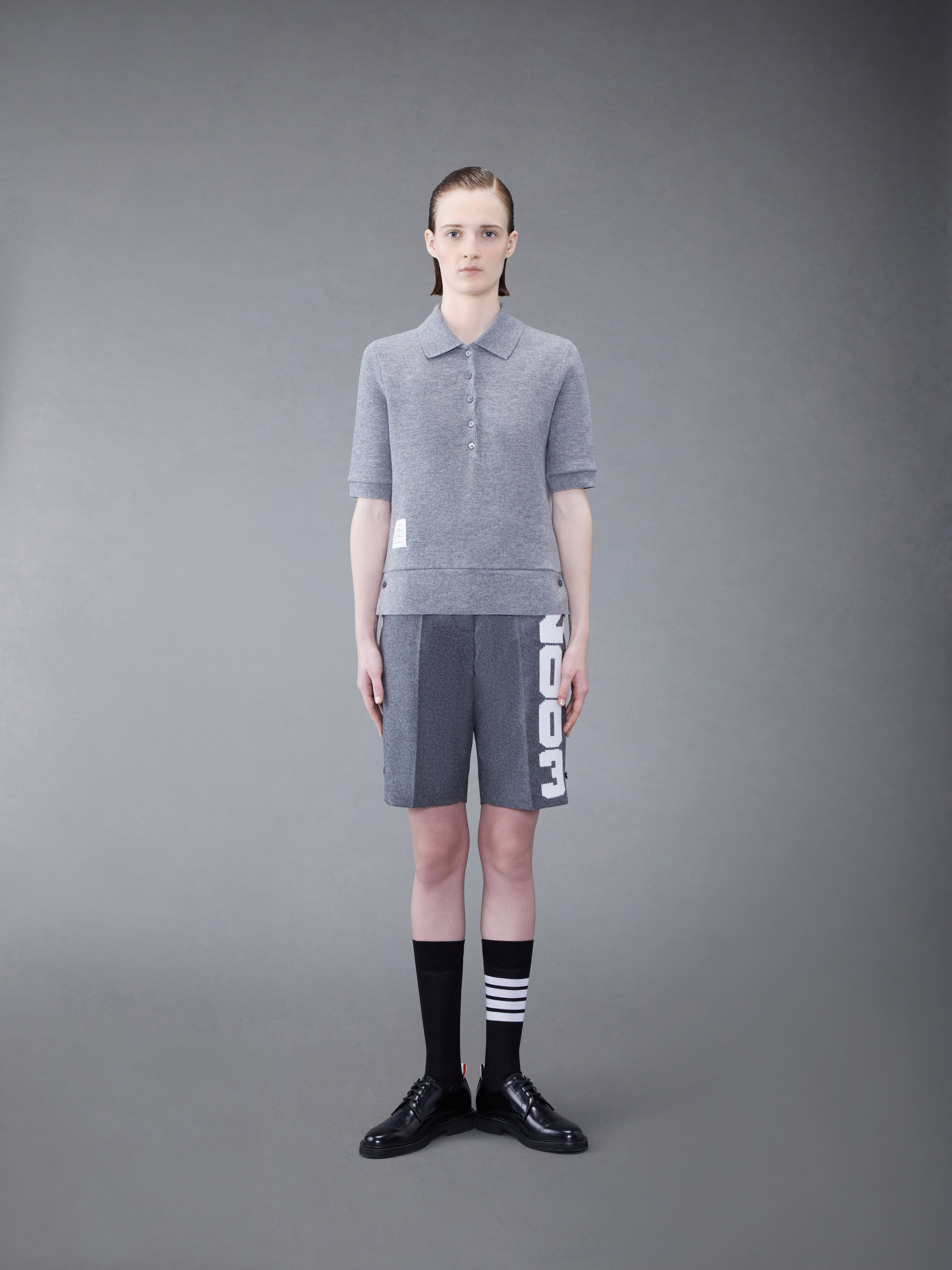 CASHMERE PIQUE 2003 RIB CUFF POLO - 3