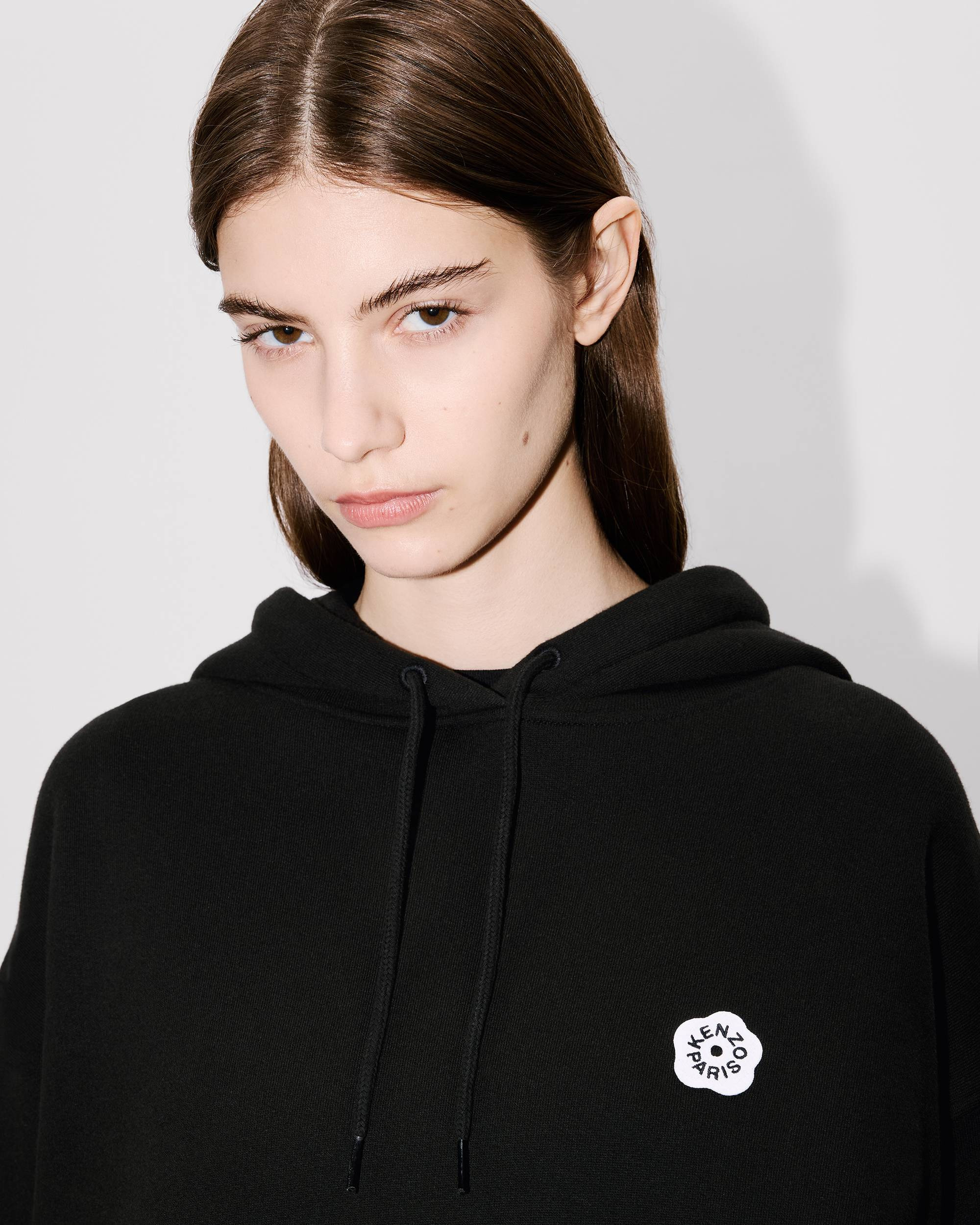 'Boke Flower 2.0' embroidered oversized hoodie in cotton - 6