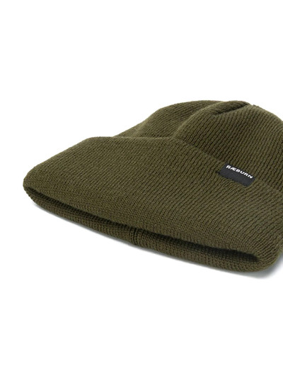 RAEBURN ribbed-knit logo patch beanie  outlook