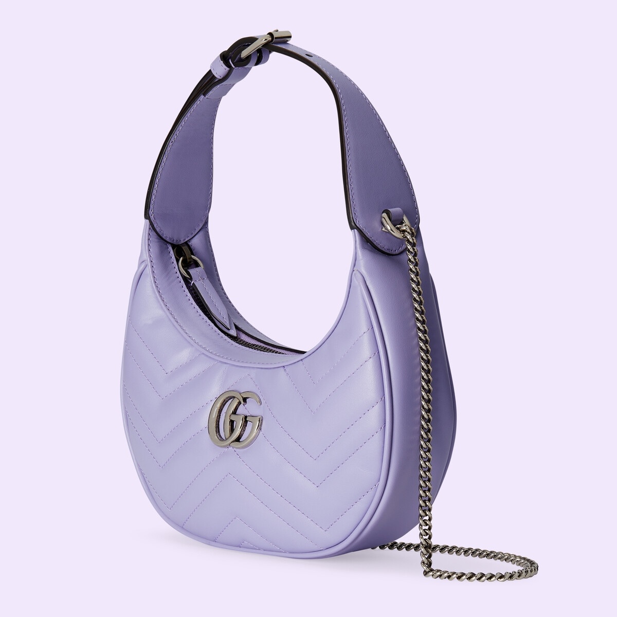 GUCCI GG Marmont half-moon-shaped mini bag | REVERSIBLE