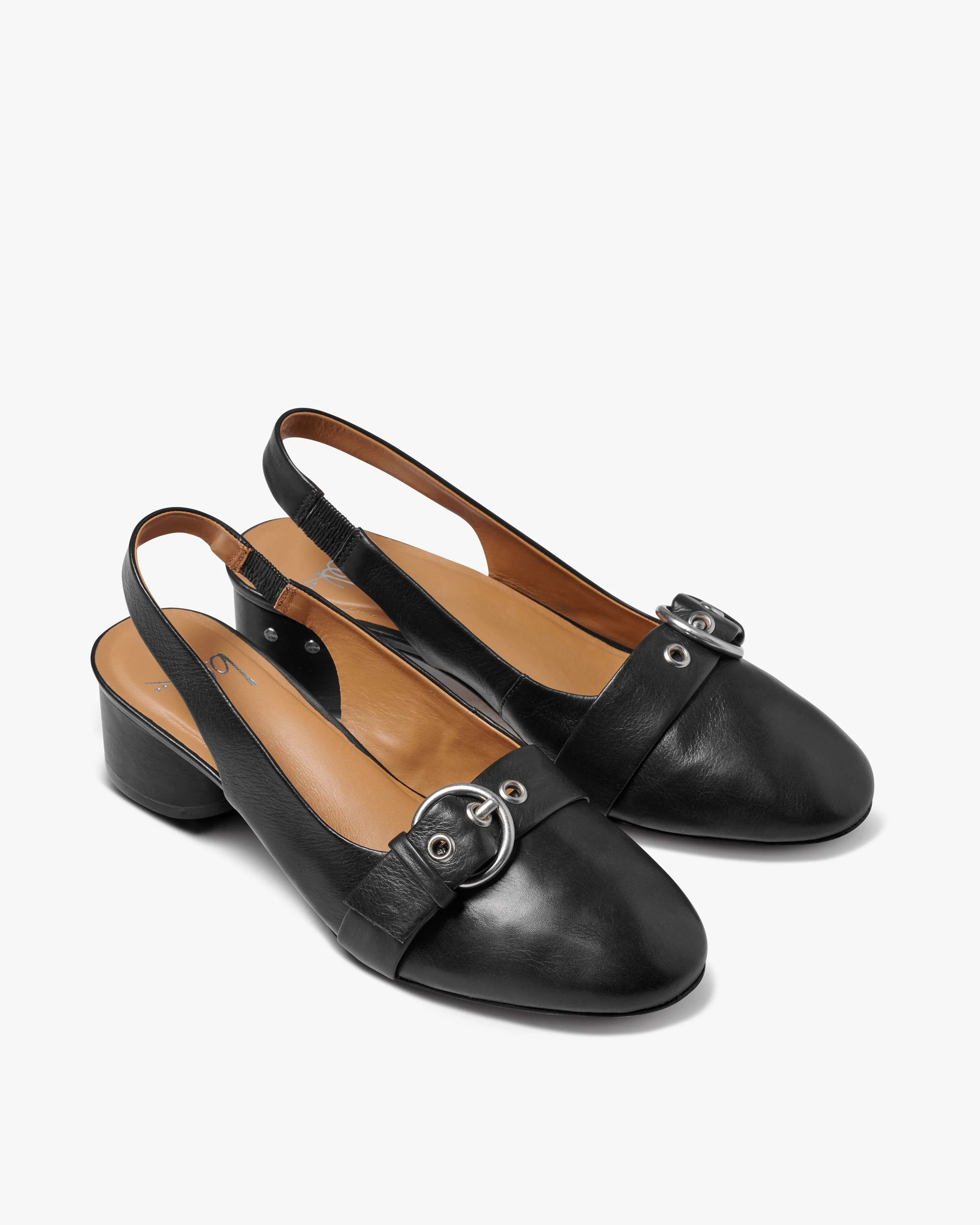 Rhea Leather Slingback Heel - 1