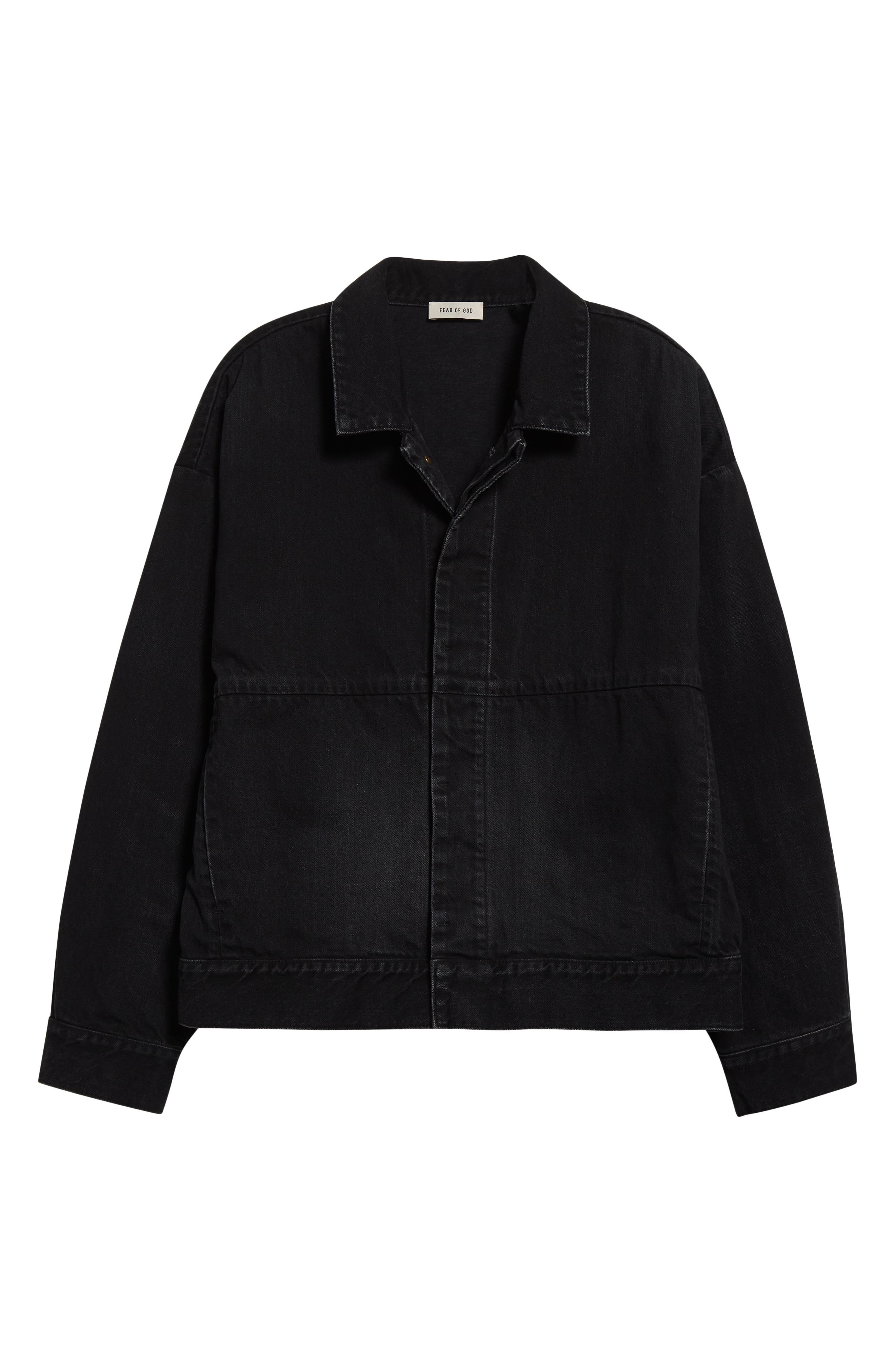 Fear of God Denim Trucker Jacket in Black at Nordstrom - 7