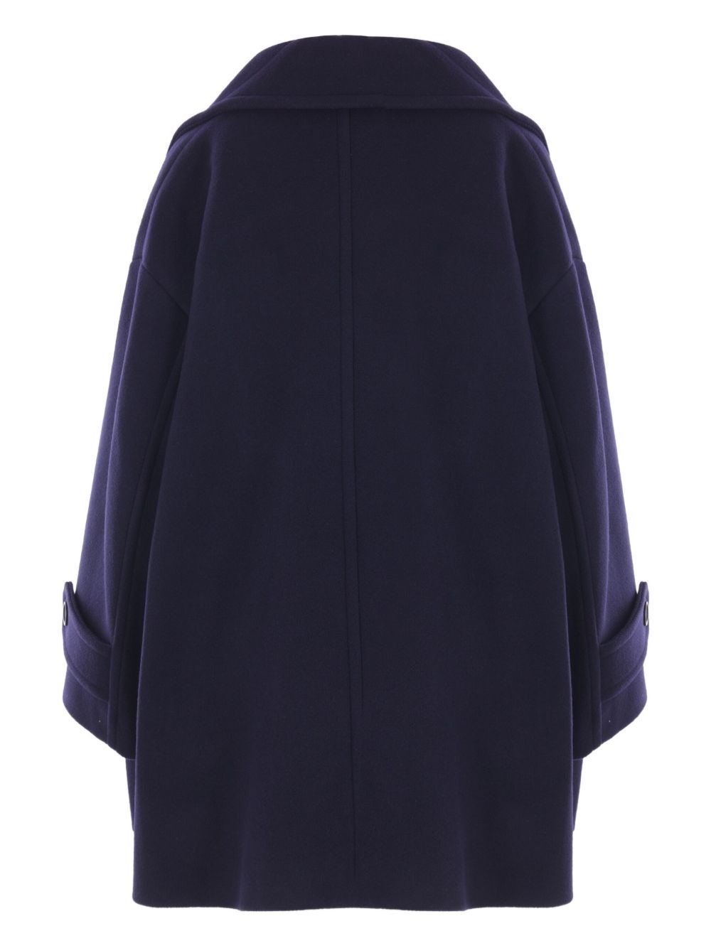 buttoned double-breasted coat - 2
