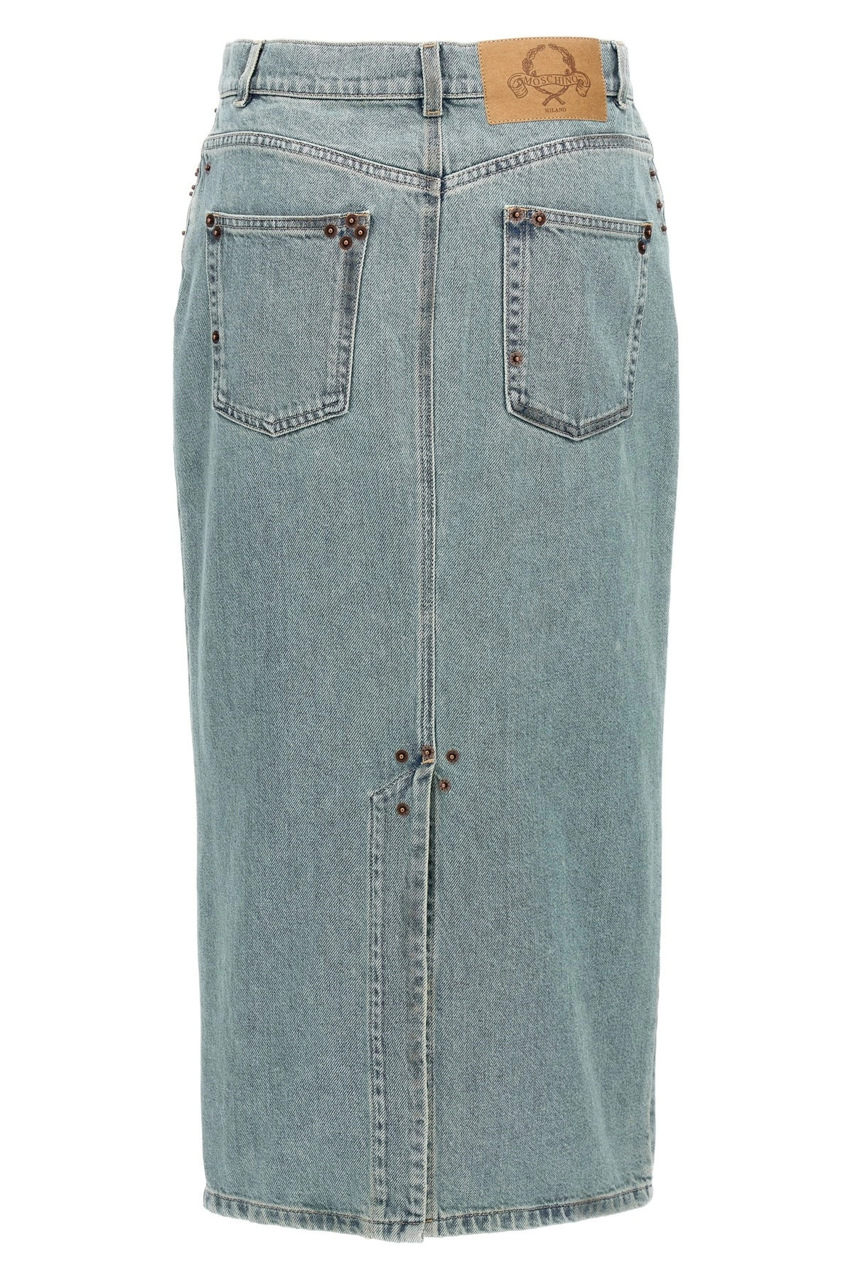 Rivets denim skirt - 3