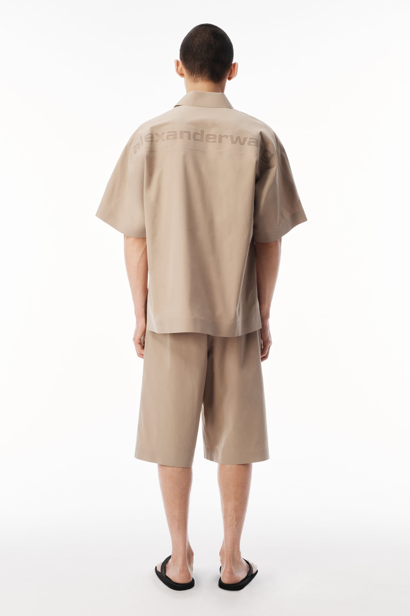 PERFORATED LOGO SHORT SLEEVE SHIRT 4