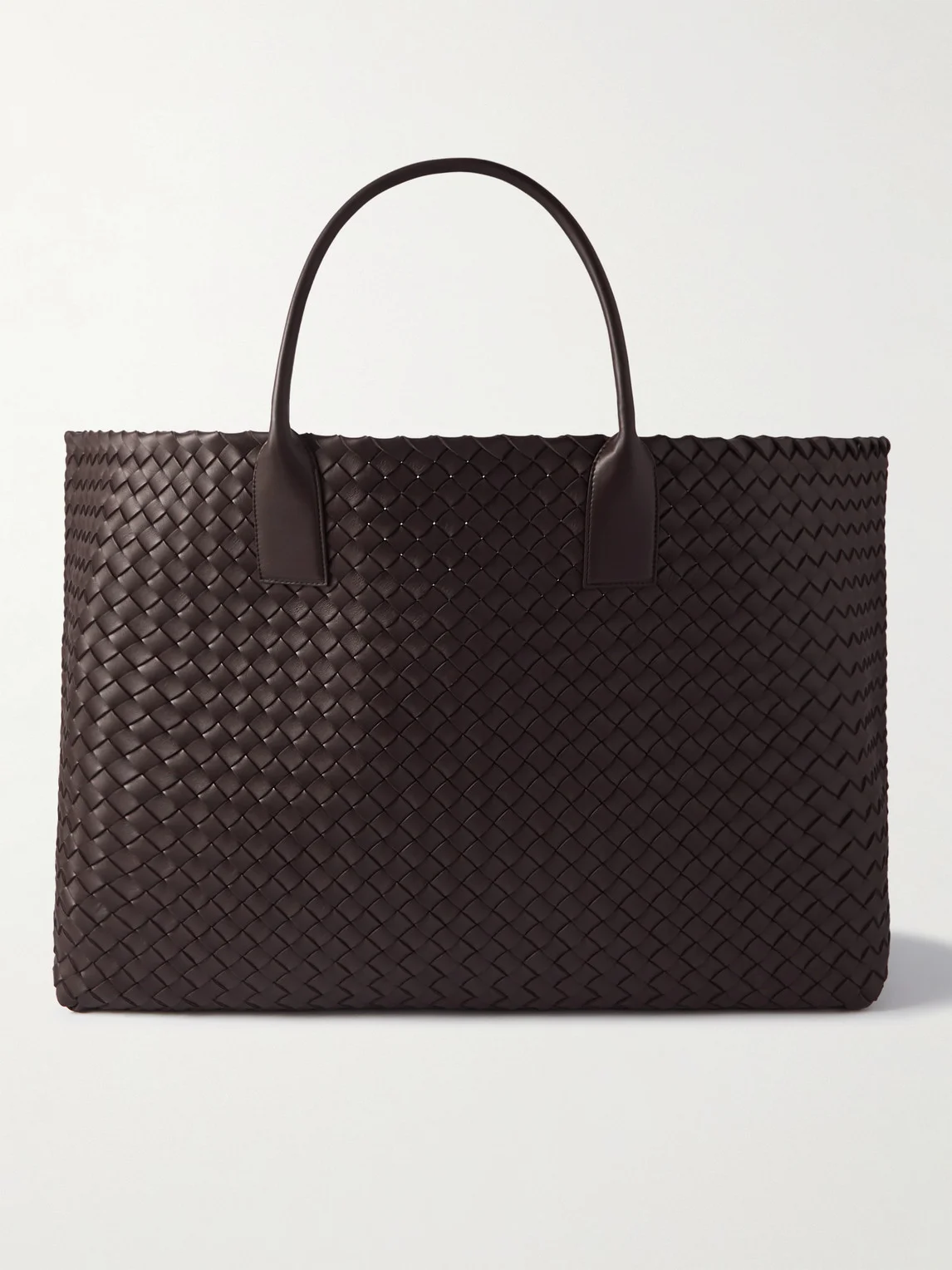 Intrecciato Cabat Large Leather Tote Bag - 1