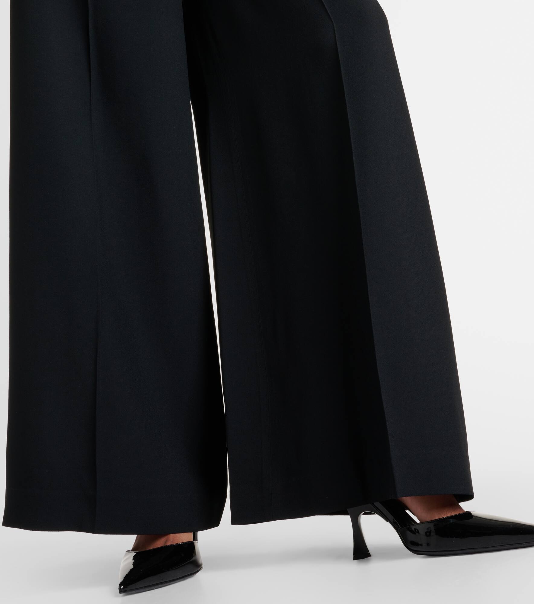 High-rise cady palazzo pants - 5