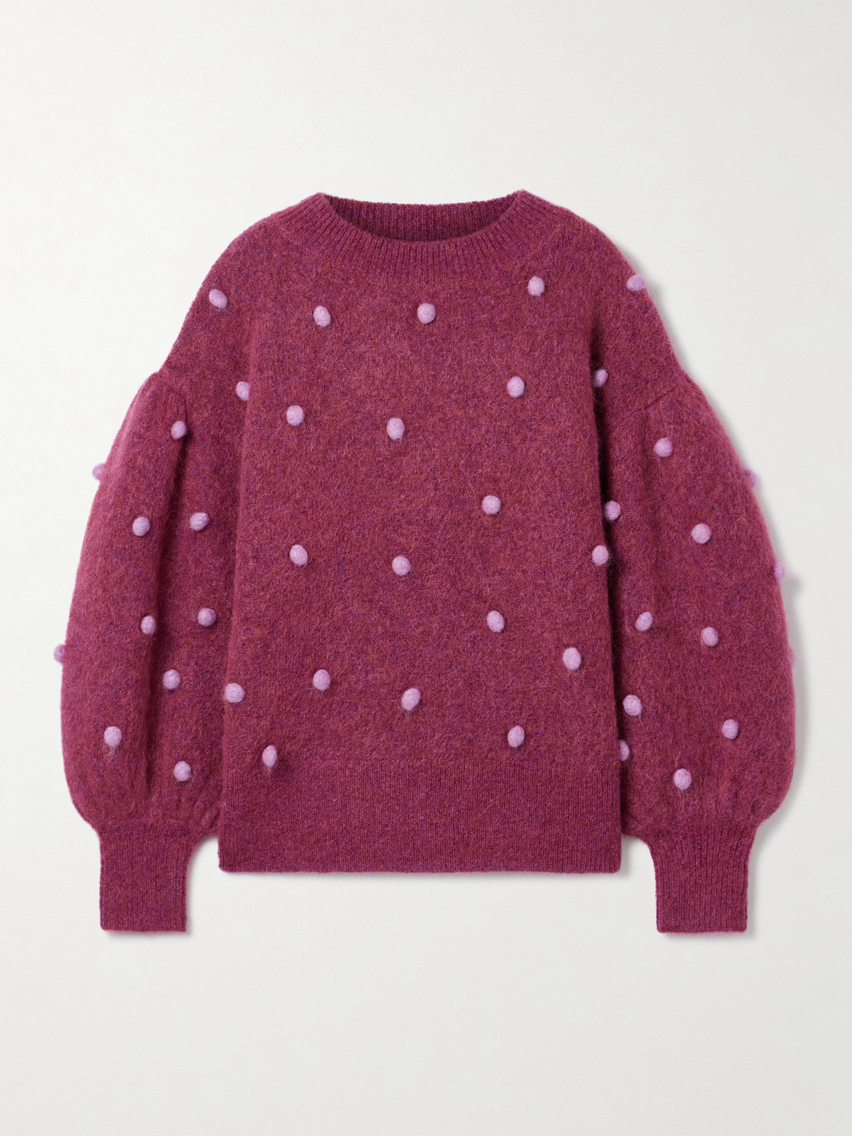 Elia Pompom-embellished Knitted Sweater - 1